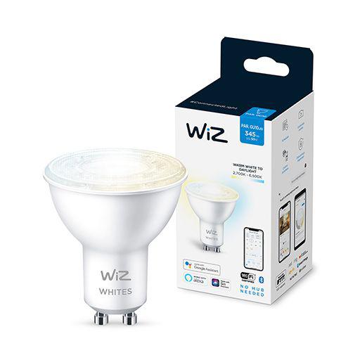 Llambë e mençur LED Wiz Home Tunable White GU10, ekuivalente 50W, Wi Fi, e bardhë