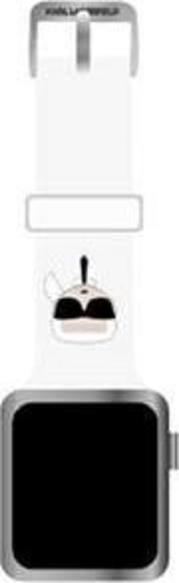 Rrip Karl Lagerfeld për Apple Watch 4/5/6/7 / SE 44 / 45 mm, i bardhë