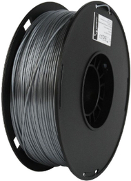 Filament për 3D printim Gembird (filament), PLA+, 1,75mm, 1kg, e argjendtë