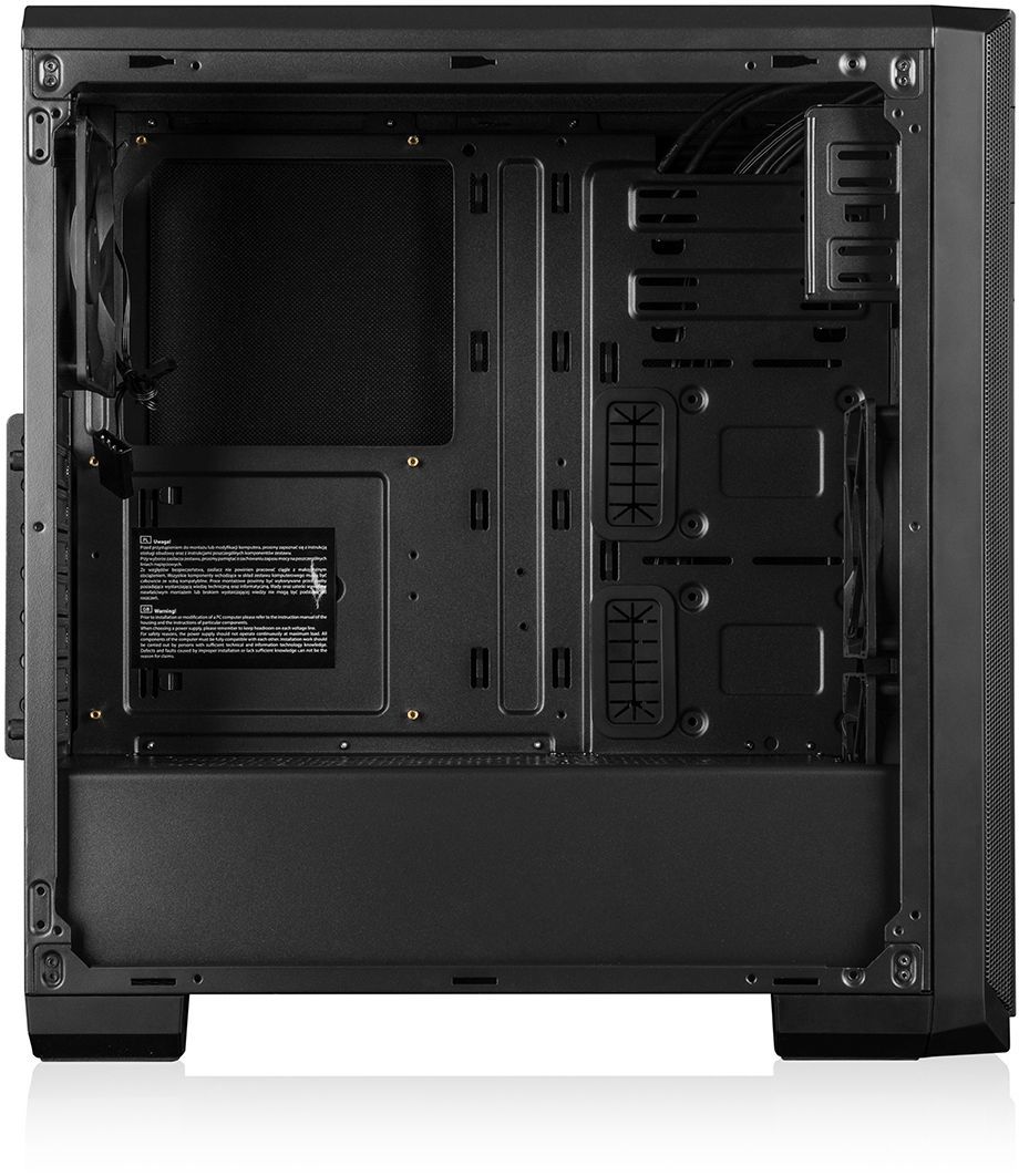 Kasë kompjuteri Modecom Oberon Pro Silent (AT-OBERON-PS-10-000000-0002), e zezë