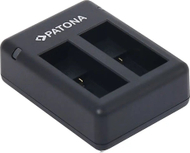 Karikues baterish Patona Dual USB, për GoPro Hero 9 dhe Hero 10, i zi
