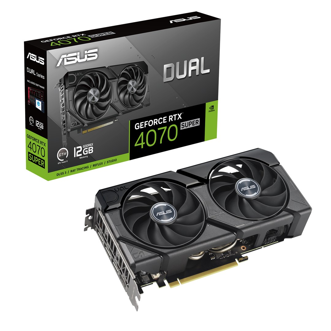 Kartë grafike ASUS Dual NVIDIA GeForce RTX 4070 SUPER, 12 GB GDDR6X