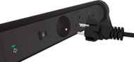 Zgjatës elektrik Legrand 049425, 3x2P+E, 2x USB A/C, 1.5m, i zi