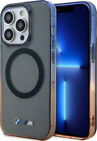 Kllëf telefoni BMW Gradient Bumper MagSafe, për iPhone 14 Pro Max, gri