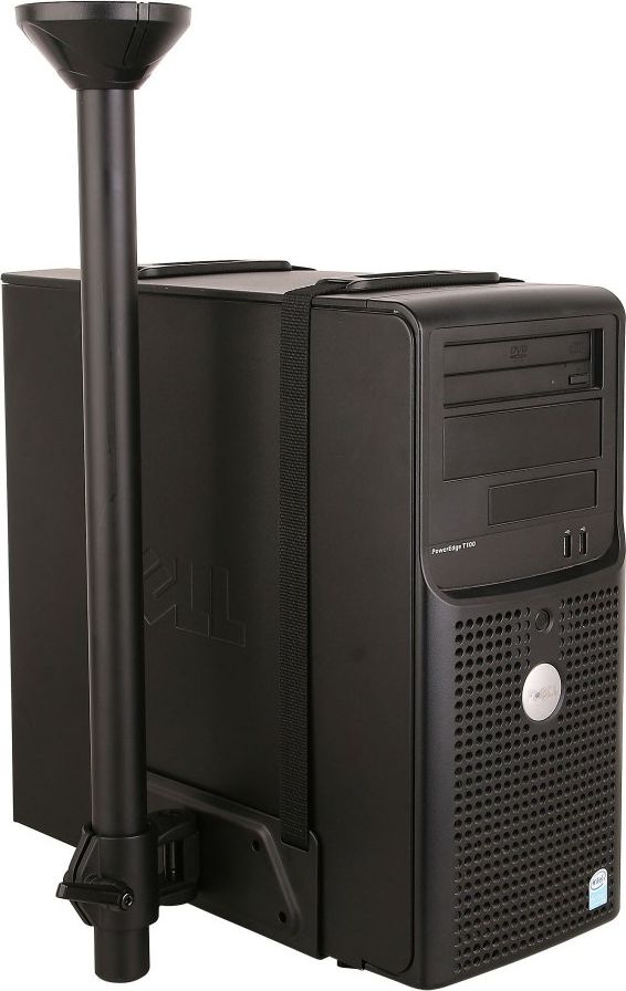 Mbajtëse nën tavolinë për kompjuter Techly ICA-CS 63, rregullim lartësie, rrotullim 360°, e zezë