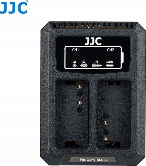 Karikues për kamerë JJC Dual Usb për Panasonic Dmw-blc12 / Sigma Bp-51 / Leica Bp-dc12