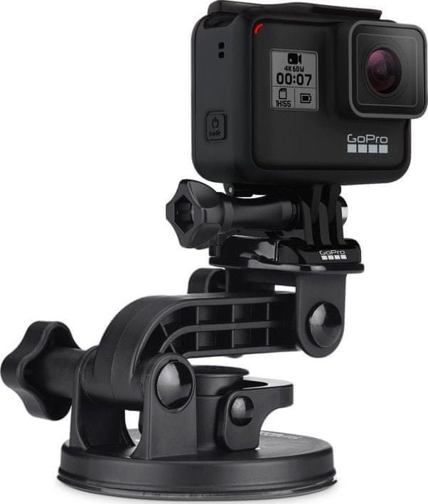 Mbajtëse vakumi për kamera aksion GoPro Suction Cup V3, universale, e zezë