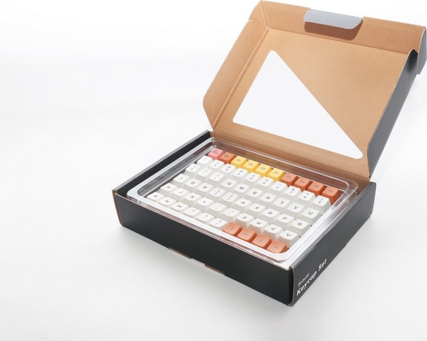 Kapakë tastiere Ducky DCA132, set 132 taste, PBT, pa ndriçim të pasëm, shumëngjyrëshe Daisy