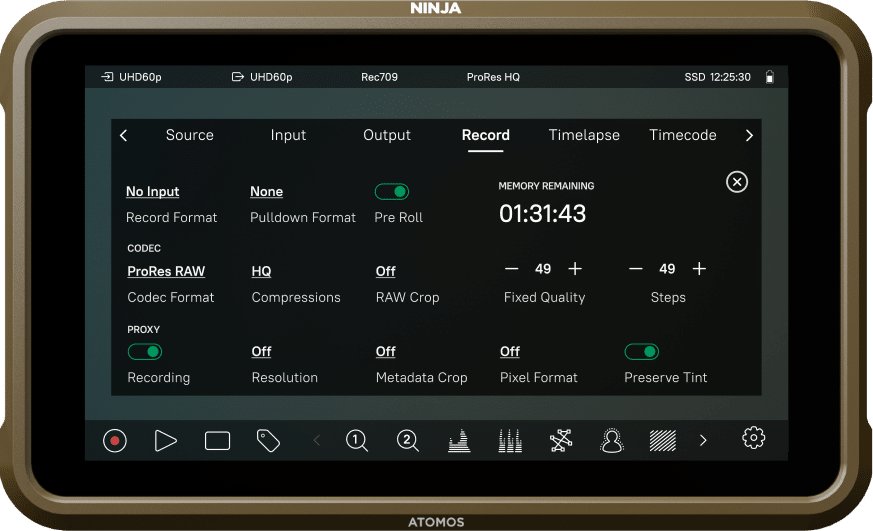Monitor regjistrues Atomos Ninja Ultra, 5.2", Full HD, i zi