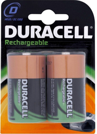 Bateri të rikarikueshme Duracell D R20, 2200mAh, set 2 copë