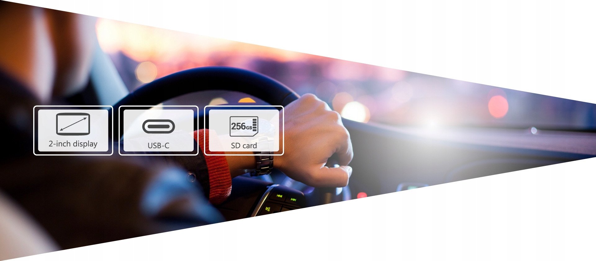 Kamerë veture Navitel R260 NV, Full HD 60fps, microSD deri 256GB, e zezë