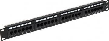 Patch panel Delta PP-24/RJ/6, 24 porta RJ-45, Cat 6, 1U, i zi