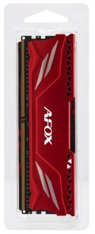 RAM меморија Afox Gaming DDR4 16GB, 3200MHz, CL16, црвена