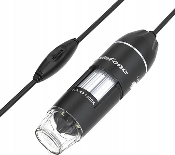 Камера за инспекција UleFone uSmart C01, зголемување 1000x, HD, црна
