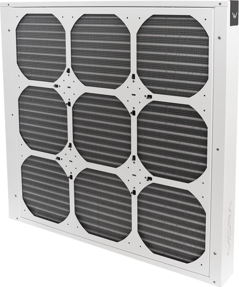 Kornizë ventilatorësh Watercool MO RA IV 600, për ventilatorë 200mm, e bardhë