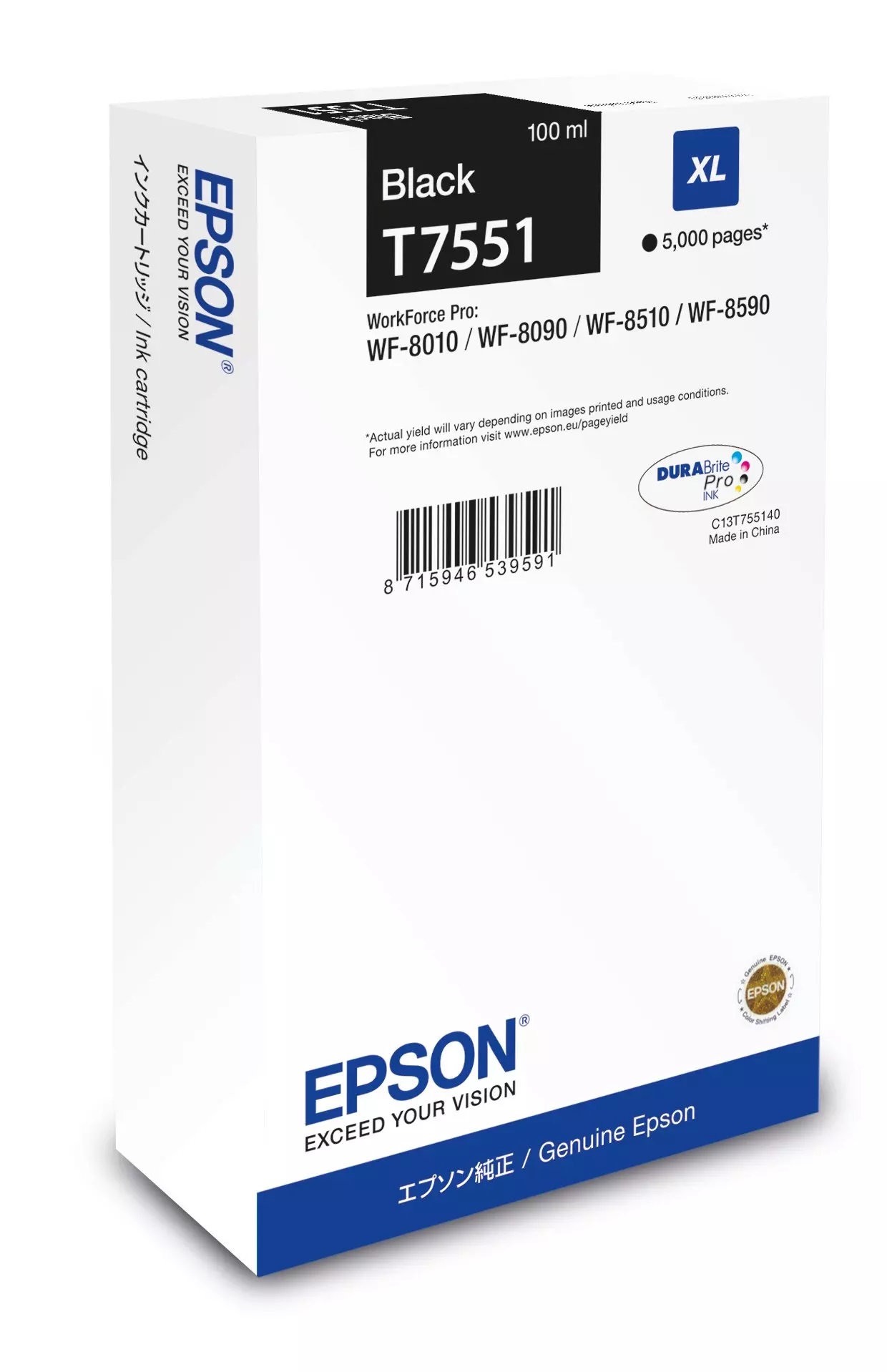 Ngjyrë printeri Epson Ink cartridge DURABrite Pro, 100 ml, e zezë
