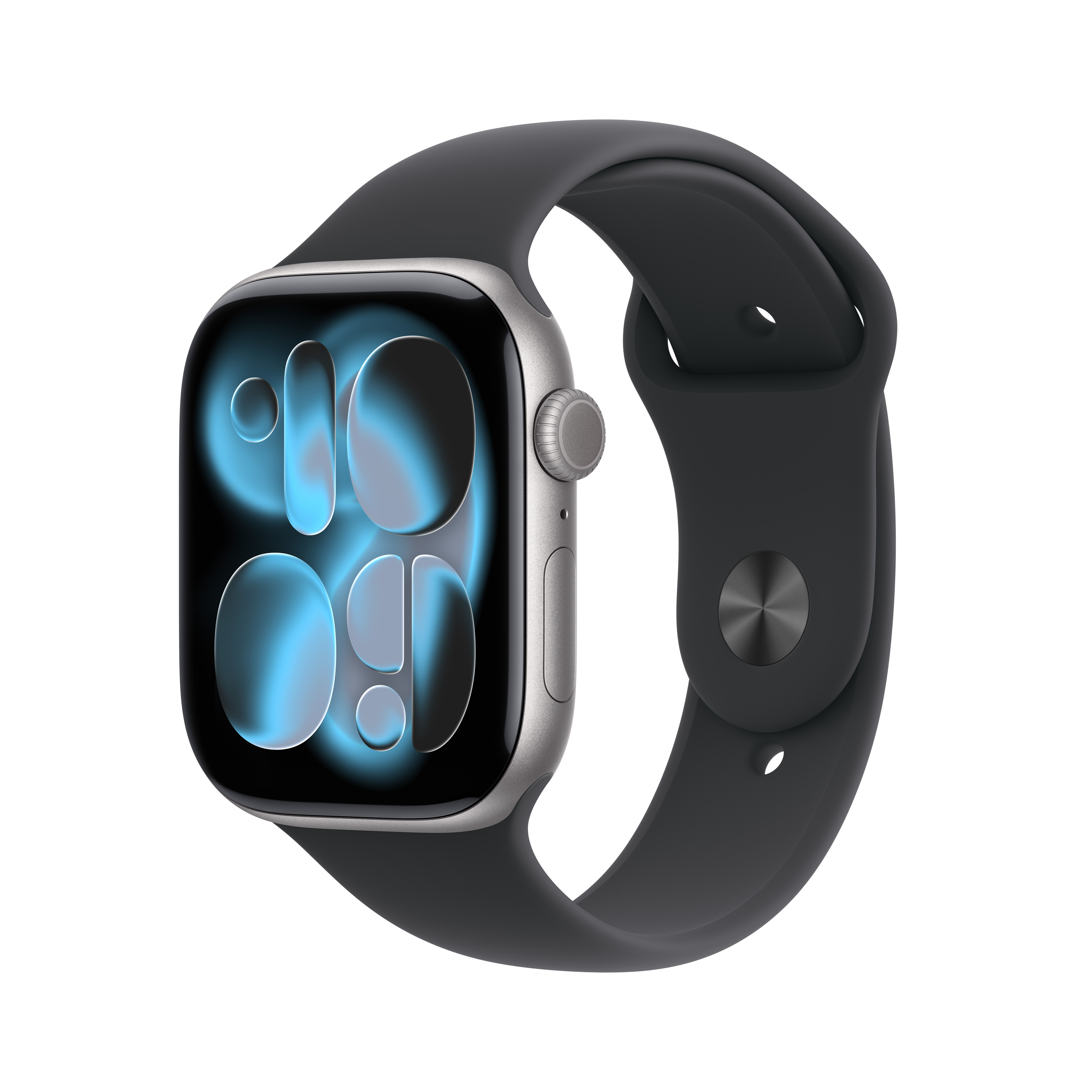 Apple Watch S11 GPS 42mm Space Grey Aluminium Case with Black Sport Band, S/M