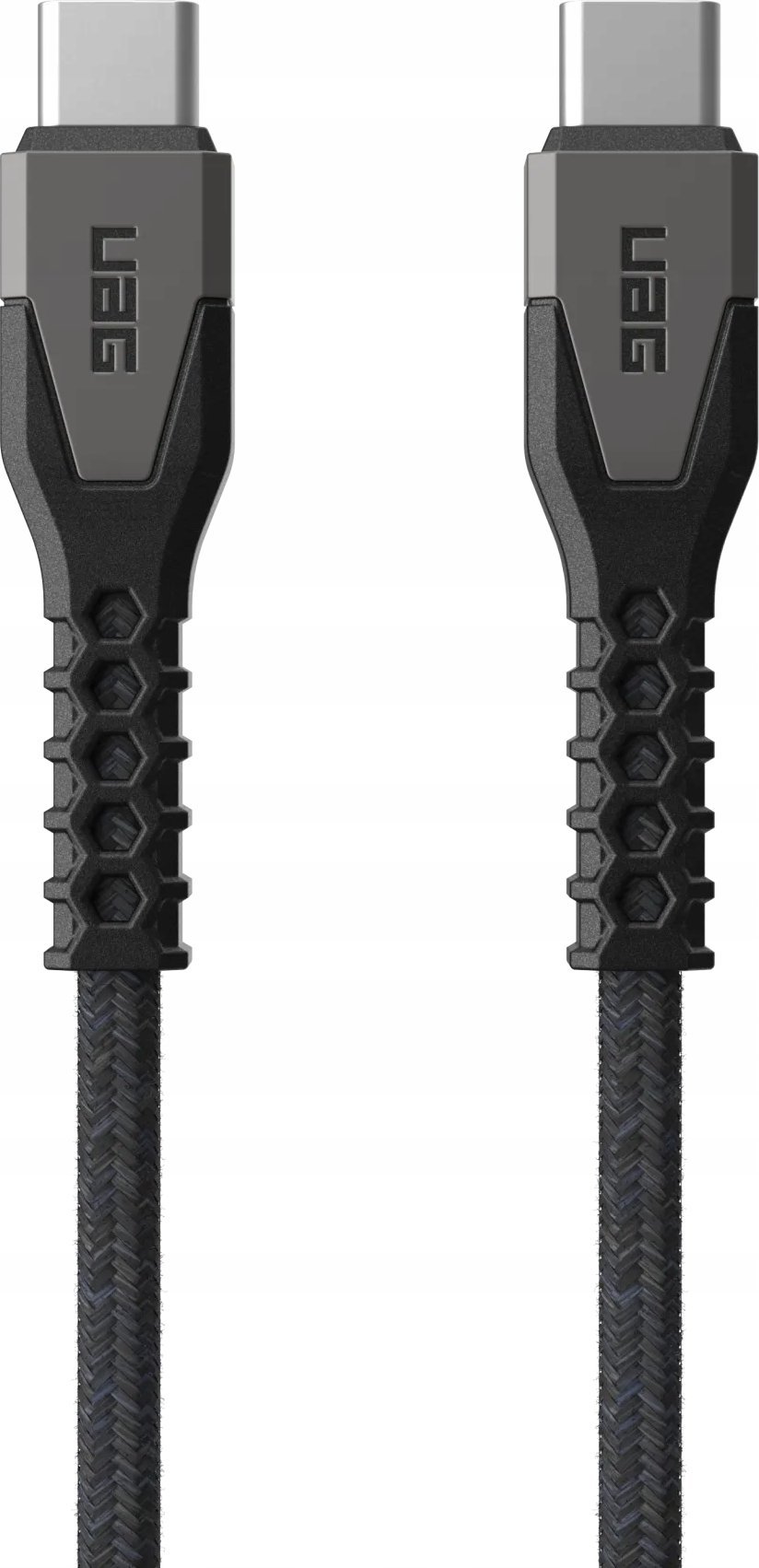 Kabllo USB C Urban Armor Gear Kevlar Core, 1.5m, USB 2.0, e zezë