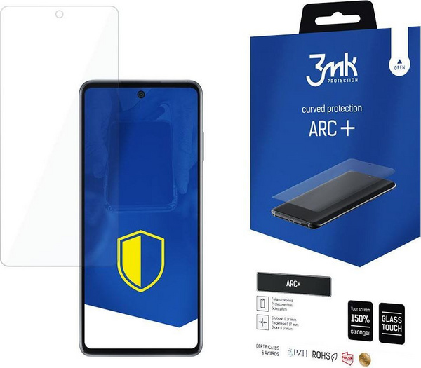Mbrojtës ekrani 3MK ARC+, për Motorola Edge 20, transparent