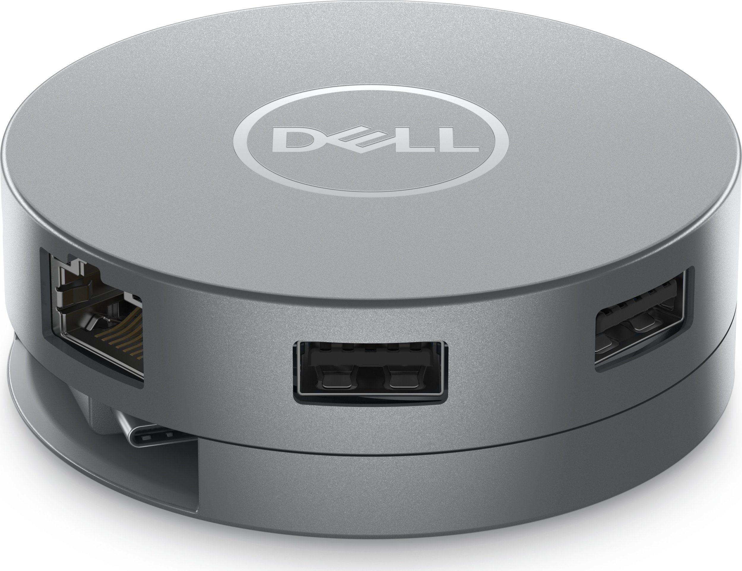 Adaptori Dell 6 në 1, USB 3.2 Gen 2, DisplayPort HDMI RJ-45, 90W, gri