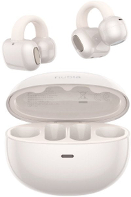 Kufje pa tela Nubia LiveClip, Bluetooth 5.4, 20 orë bateri, të bardha
