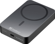 Powerbank wireless Sandberg Magnet ALU, 10000mAh, 20W, gri