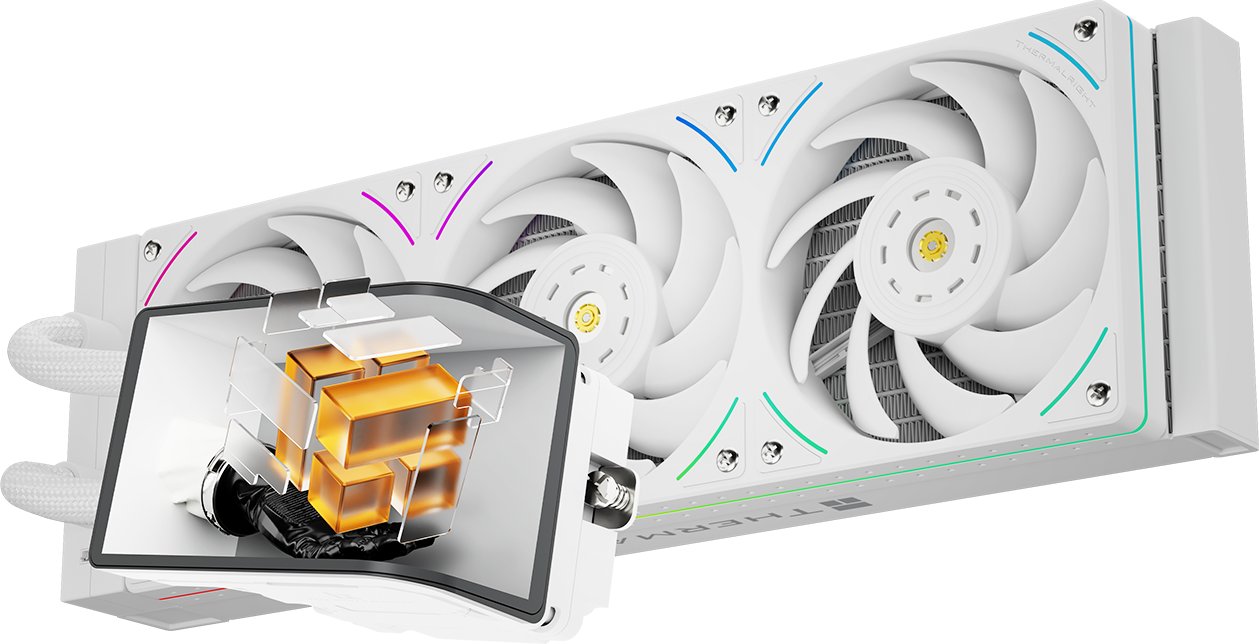 Ftohës ujor CPU Thermalright Wonder Vision 360 UB ARGB, radiator 360mm, ekran 6.67" 3D, i bardhë