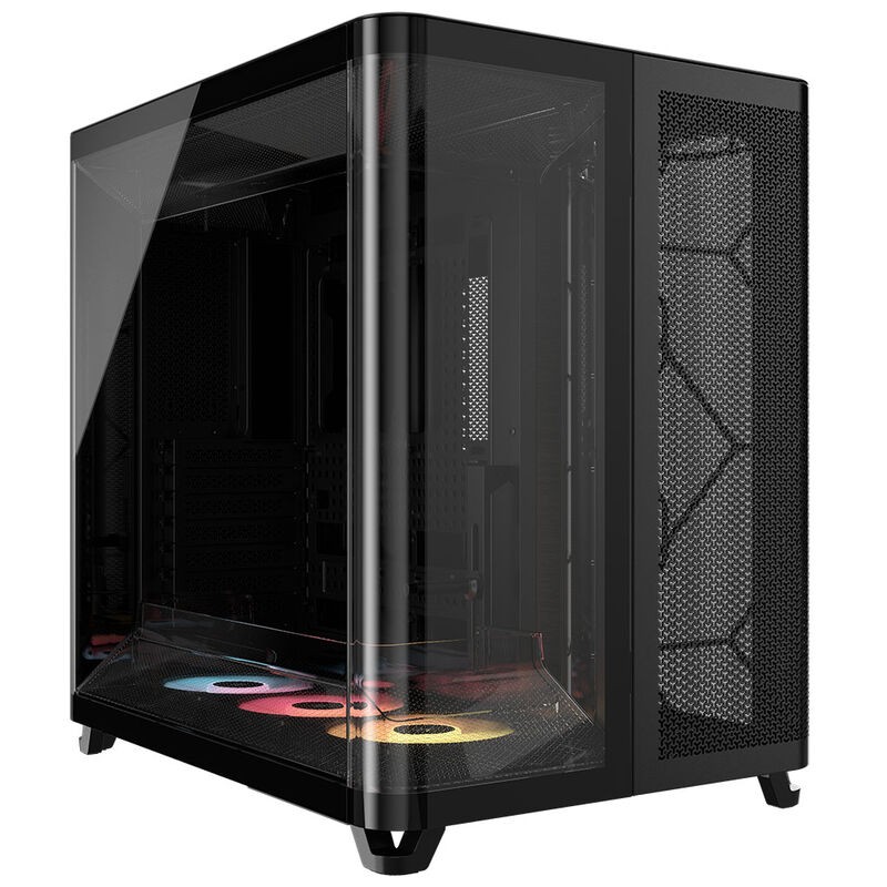Kuti kompjuteri Corsair AIR 5400 RS R ARGB, mid tower, tre dhoma, e zezë