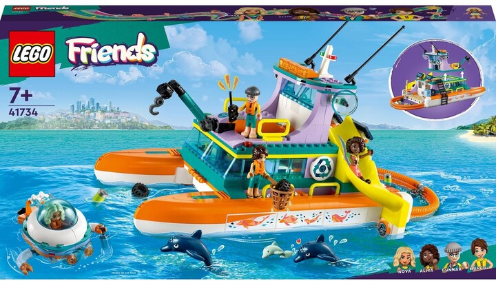 Set LEGO® Friends 41734 Sea Rescue Ship