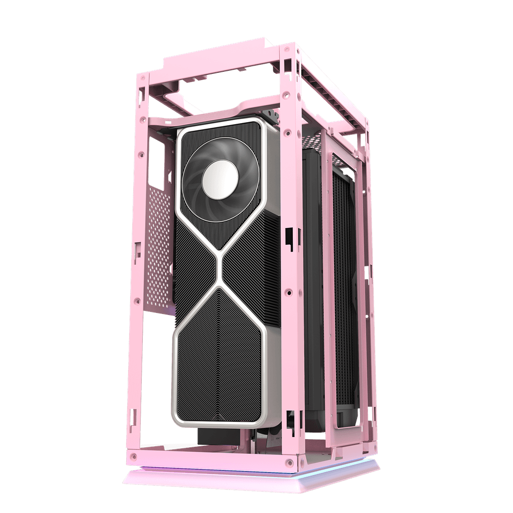 Kasë Darkflash DLH21, ITX Tower, rozë