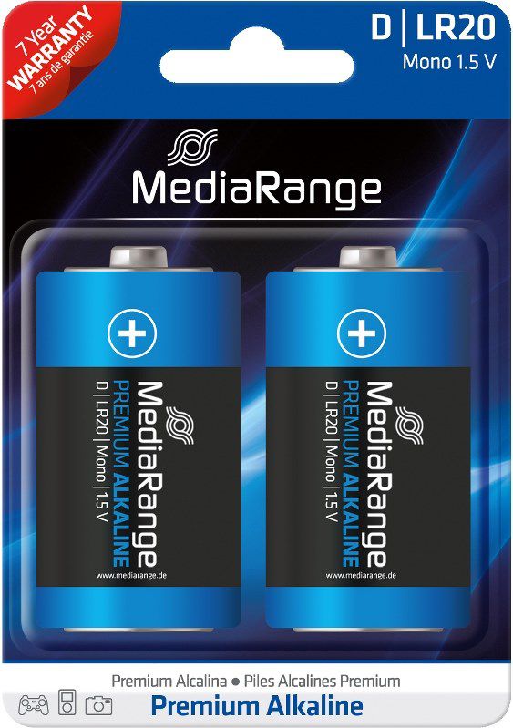 Bateri MediaRange D / R20, 2 copë
