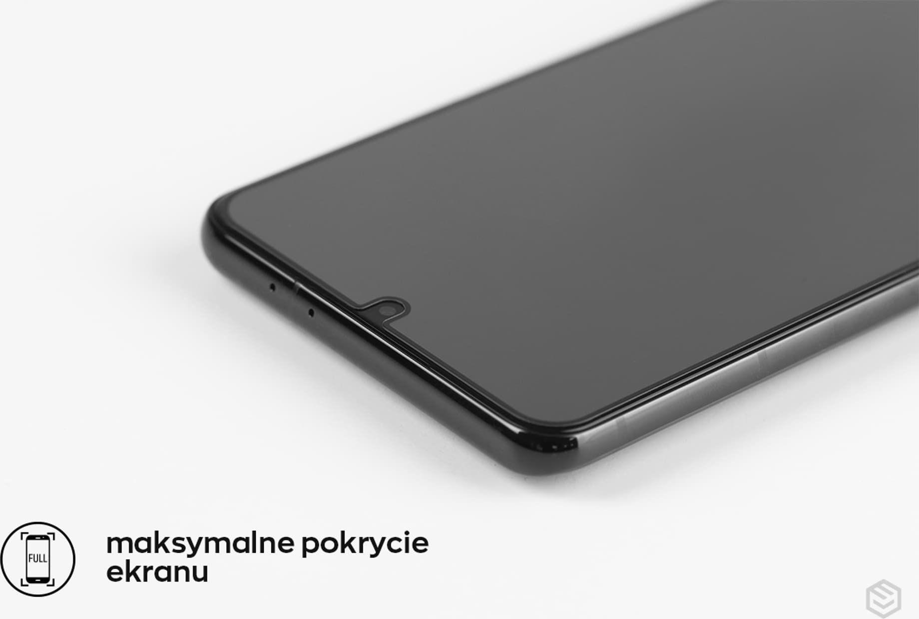 Xham mbrojtës Ms Diamond Glass Edge Lite FG për Xiaomi Poco C65, 9H, ngjitje e plotë, i zi