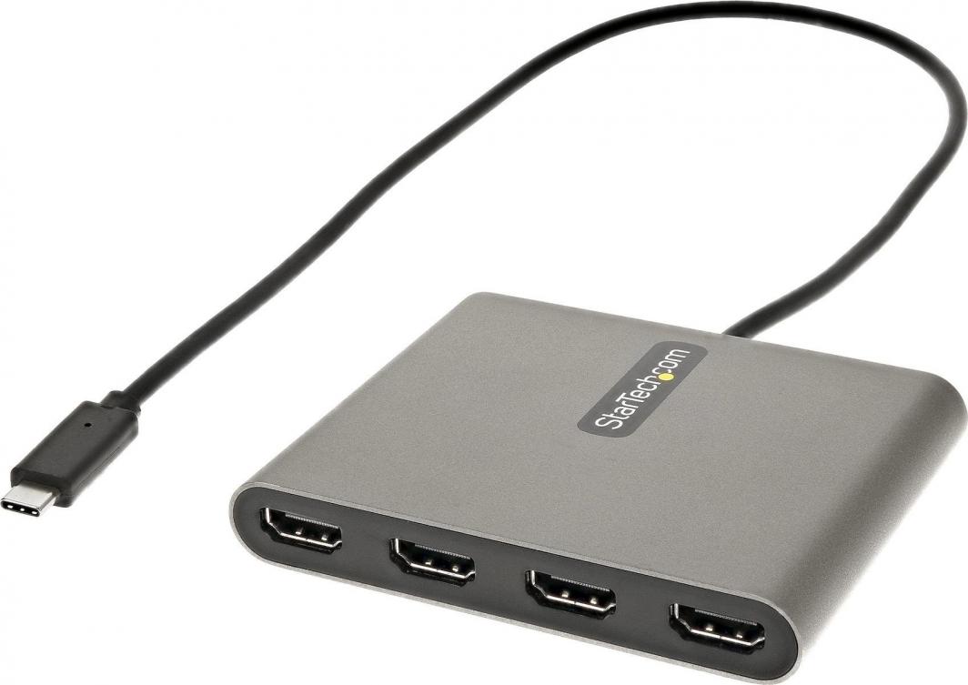 Përshtatës StarTech, USB C TO 4 HDMI, i kaftë