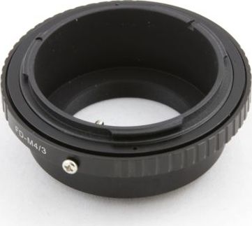 Adapter objektivi Pixco, OLYMPUS PANASONIC Micro 4/3 në CANON FD, metalik, i zi