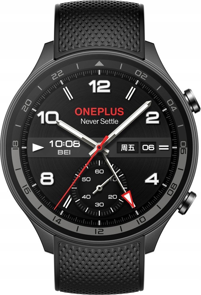 Ora inteligjente OnePlus Watch 2R OPWWE234, 100 orë bateri, Wear OS, gri gunmetal