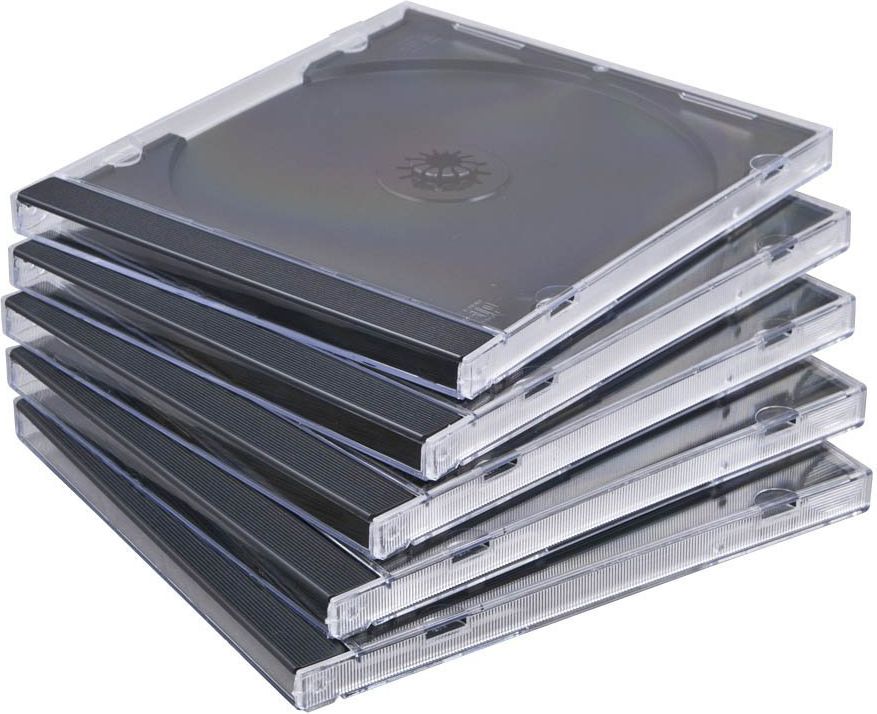 Kutia për CD/DVD MediaRange BOX31, 5 copë, të tejdukshme