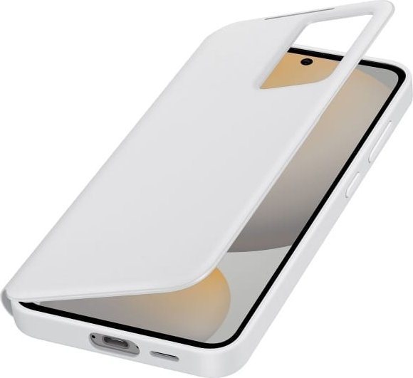 Këllëf telefoni Samsung Galaxy S24 FE Smart View Wallet EF-ZS721CWEGWW, portofol, i bardhë