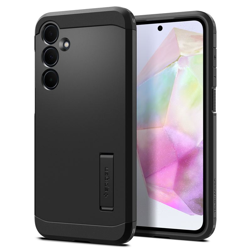 Mbështjellës për Samsung Galaxy A35 Spigen Tough Armor, i zi