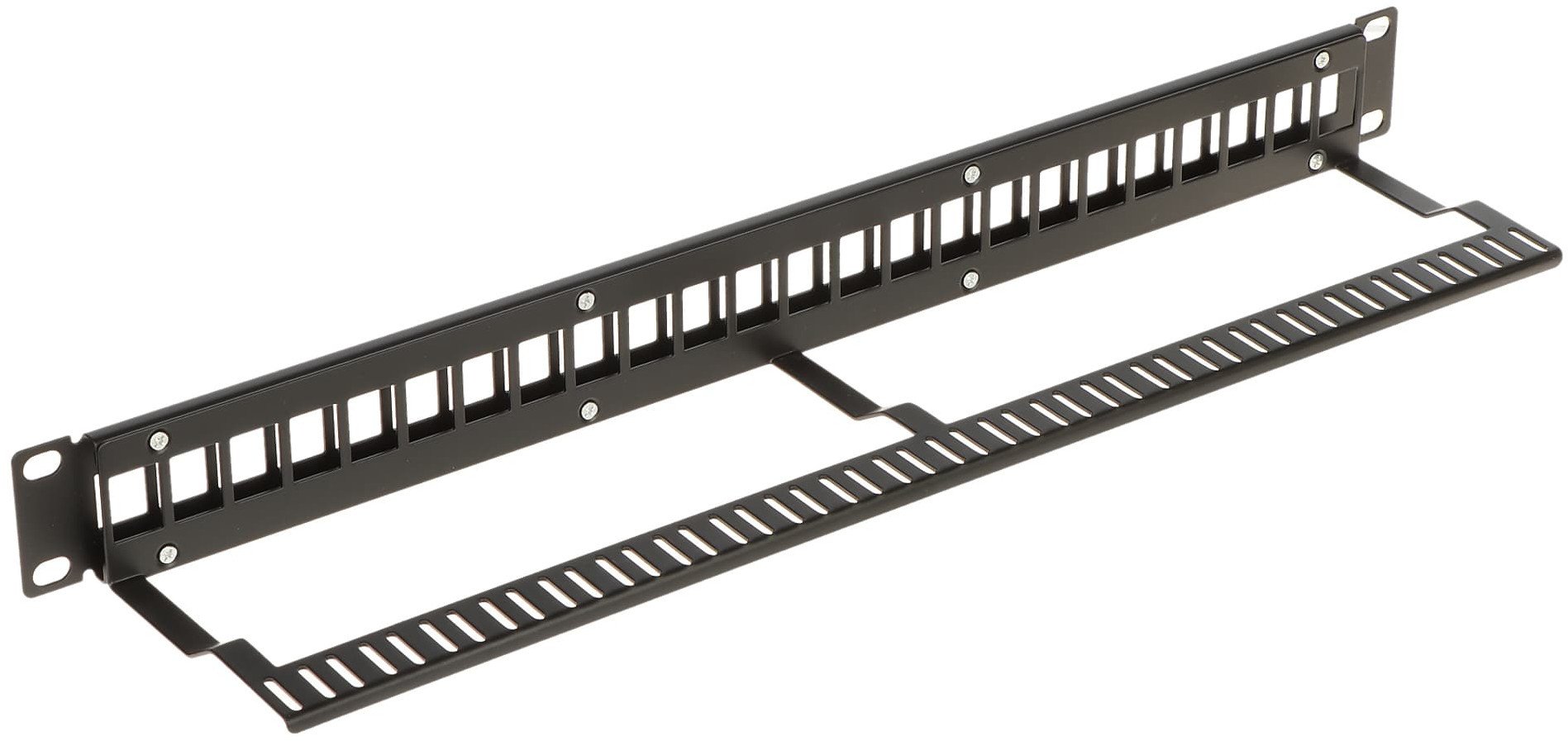 Печ панел Кистон Lanberg PP-24/FX/C-V2, 24 порти, 1U, црна