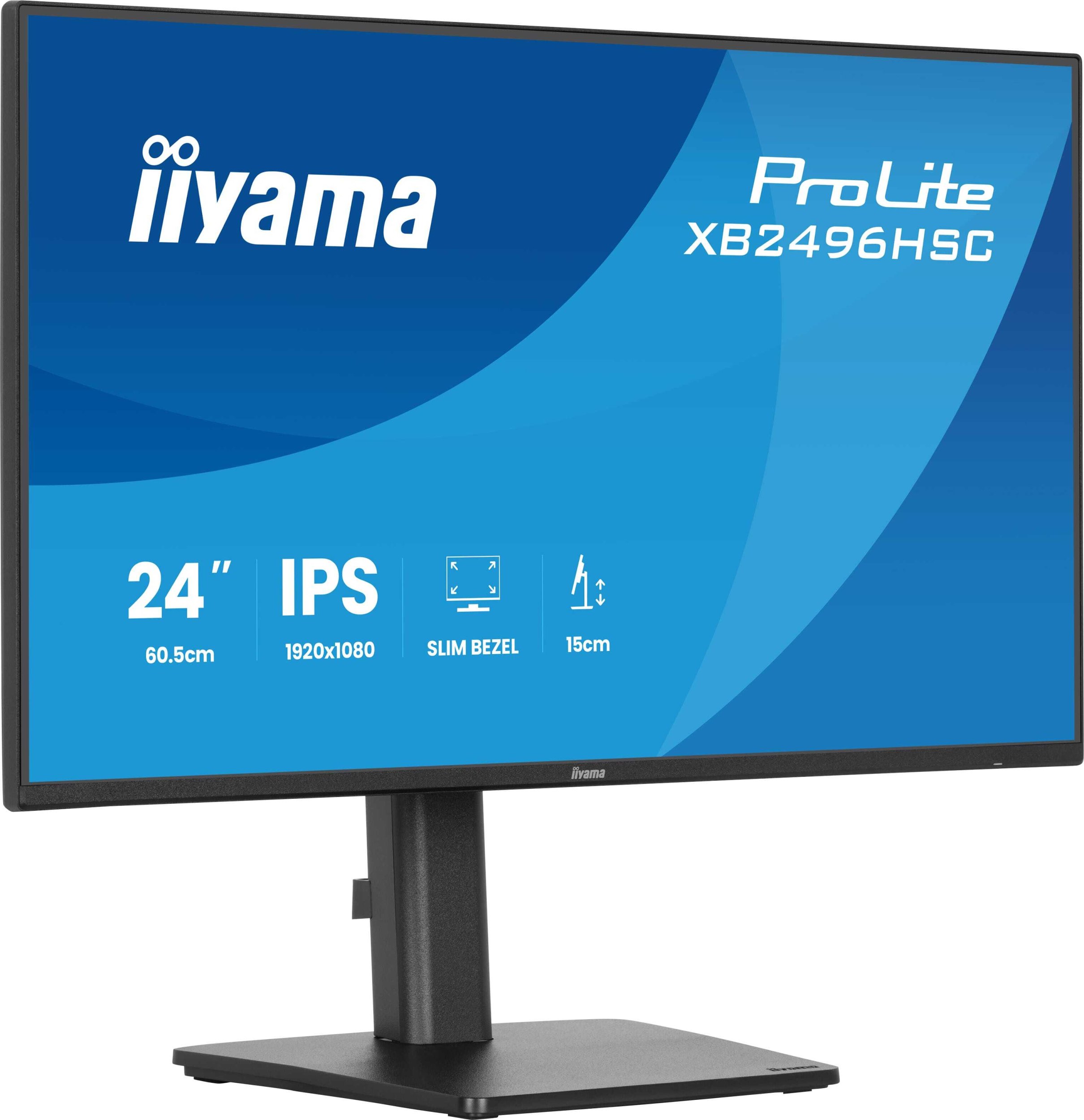 Монитор IIYAMA XB2496HSC-B1, 24\", IPS, Full HD, црн