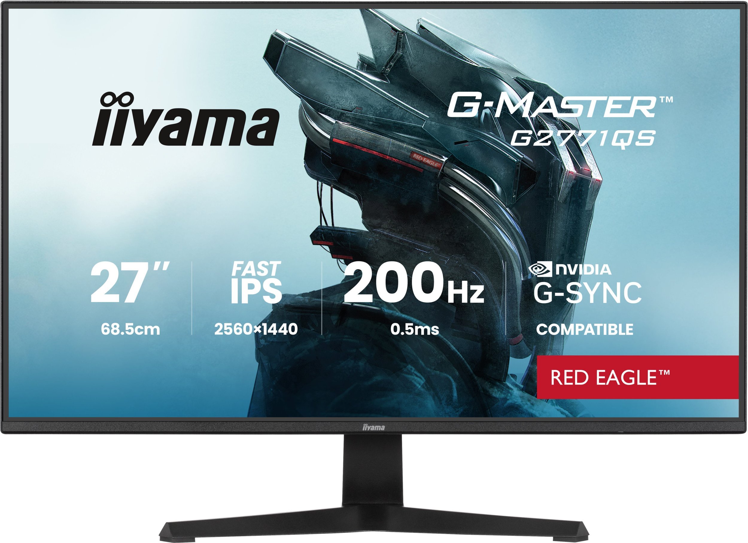 Monitor gaming Iiyama G-Master GB2771QSU-B1, 27", 2K WQHD, 200Hz, i zi