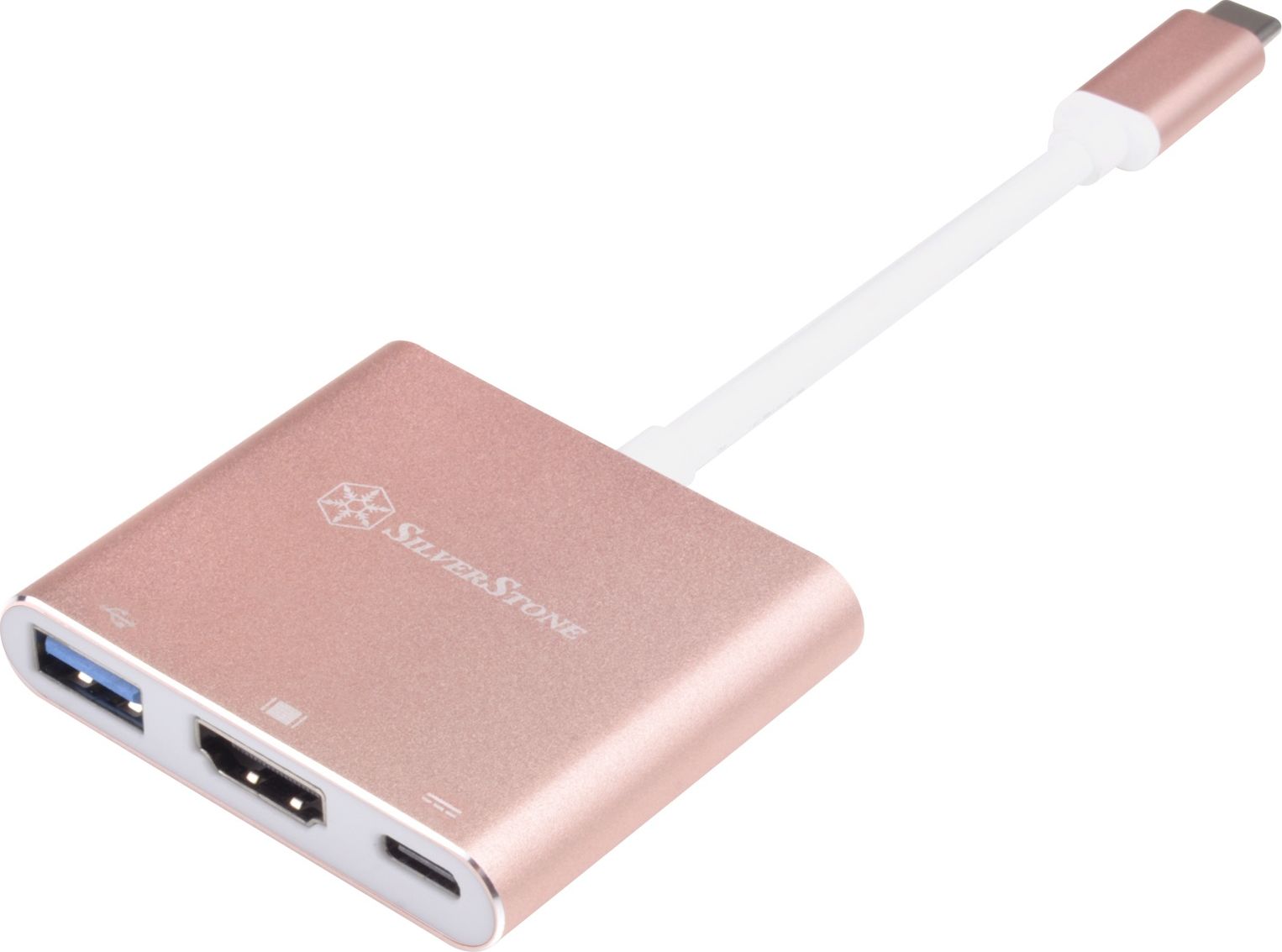 Stacion dokimi SilverStone EP08P, USB C, HDMI 4K, gri