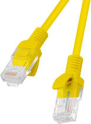 Kabllo Lanberg RJ-45 / RJ-45 cat.5e (PCU5-10CC-0500-Y), 5m, e verdhë