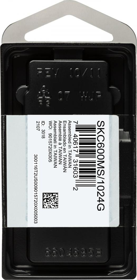 Disk SSD Kingston KC600, 1TB, mSATA SATA III