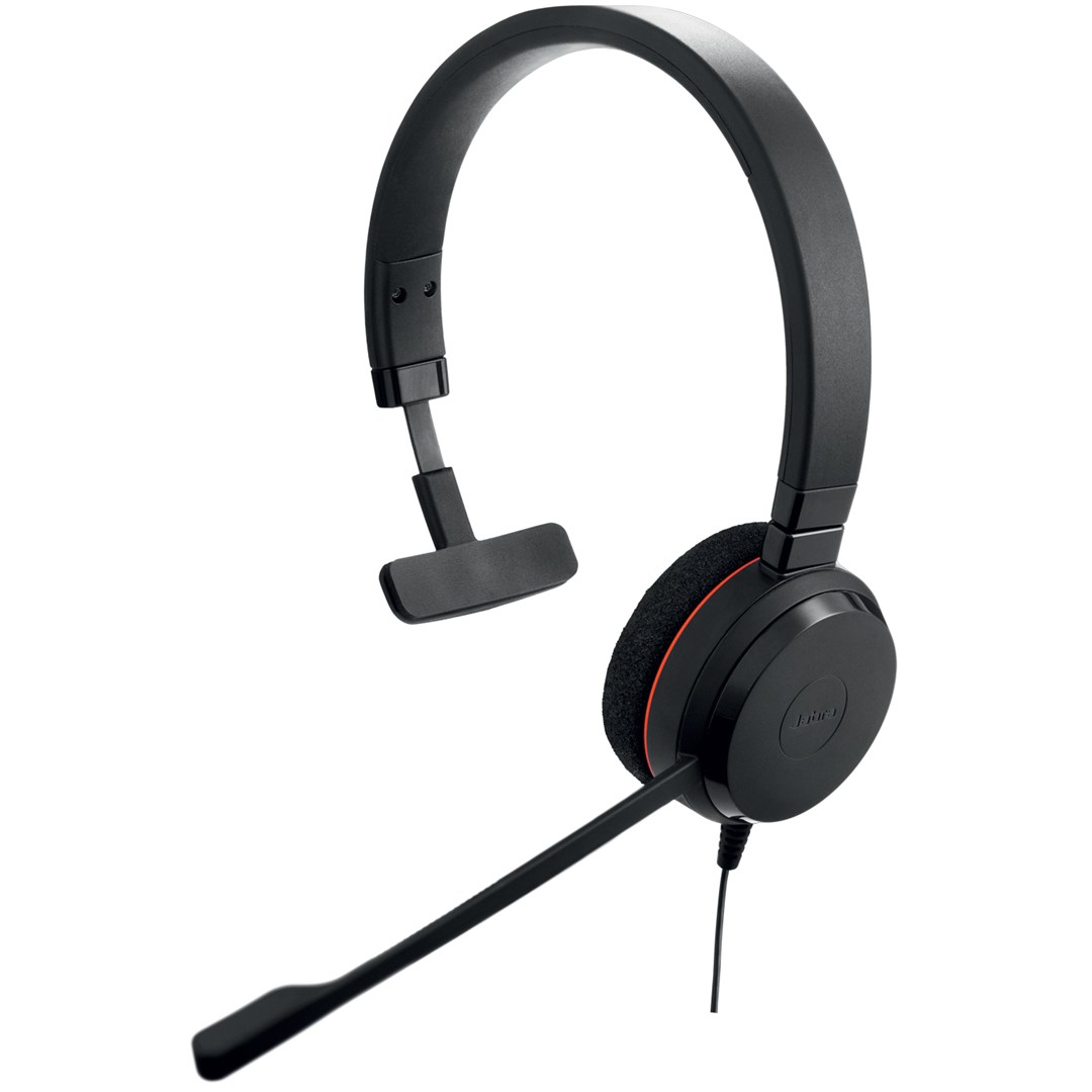 Kufje mono Jabra Evolve 20 UC, USB-A/USB-C/3.5mm, të zeza