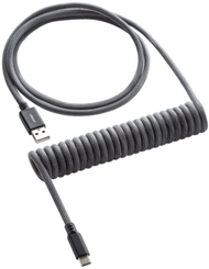 Кабел CableMod Classic Coiled Cable, USB-C/USB-A, 1,5m, Carbon Grey