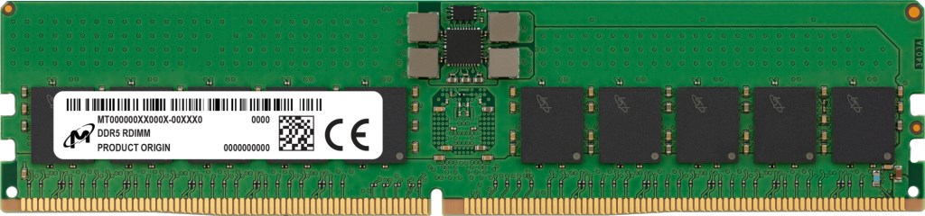 Memorie serveri Micron MTC20F1045S1RC48BA2R, 32 GB, DDR5, 4800 MHz, RDIMM