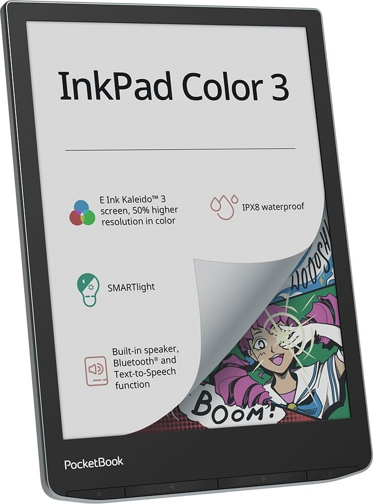 Електронски читач PocketBook InkPad Color 3, 7.8", 32GB, црн
