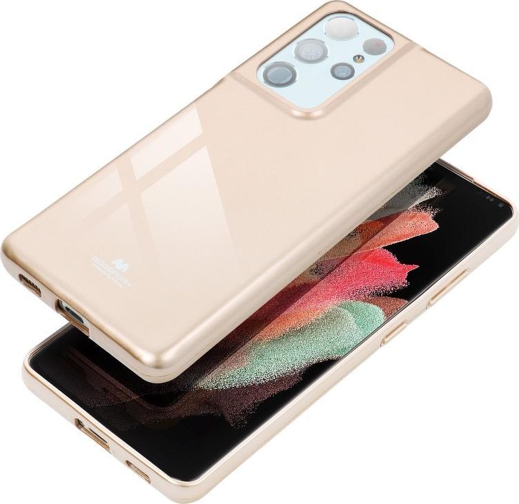 Kapak telefoni Mercury Jelly Case për Samsung Galaxy A53 5G A536, TPU, me shkëlqim, ngjyrë ari