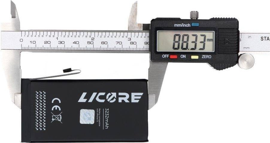 Bateri Licore për iPhone 13, 3227 mAh, bateri zëvendësuese, e zezë